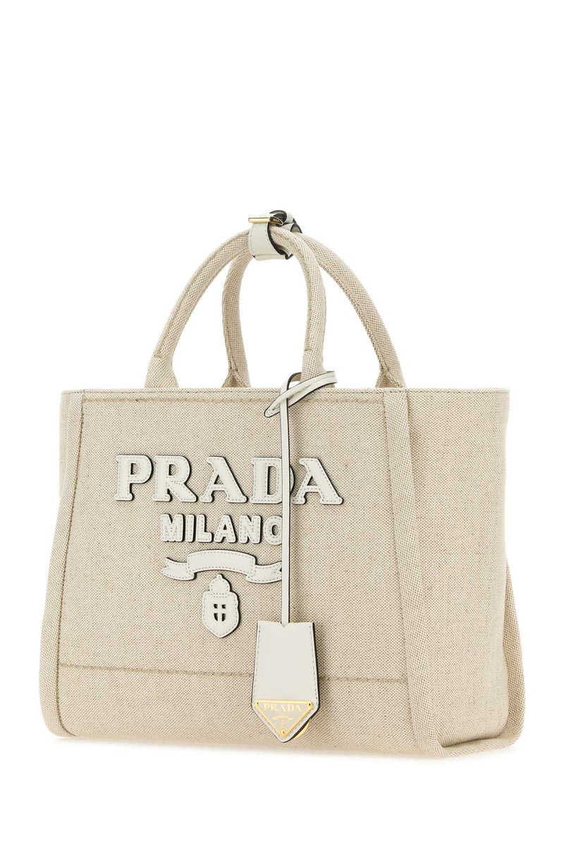 Prada Milano Tote Bag — Beige