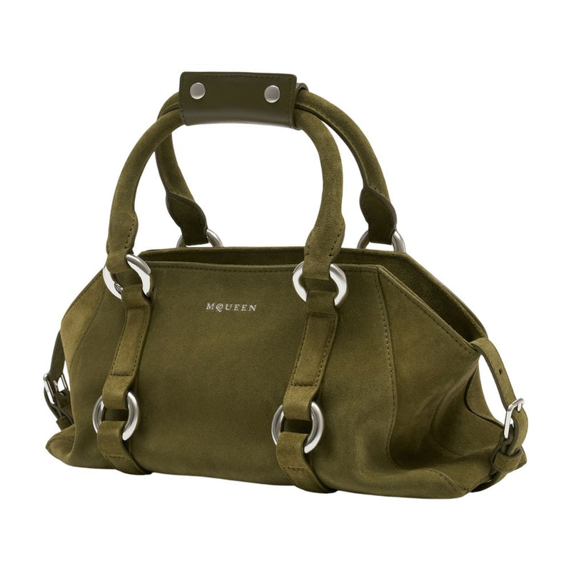 Alexander Mcqueen Top Handle Bag — Green Calfskin