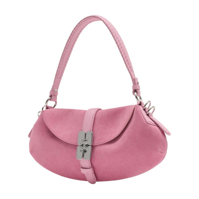 Ganni B Kat Shoulder Bag — Pink Synthetic