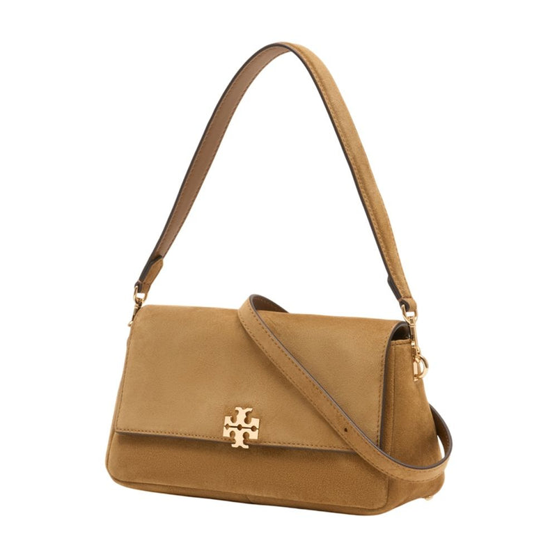 Tory Burch Charlie Shoulder Bag — Brown Calfskin