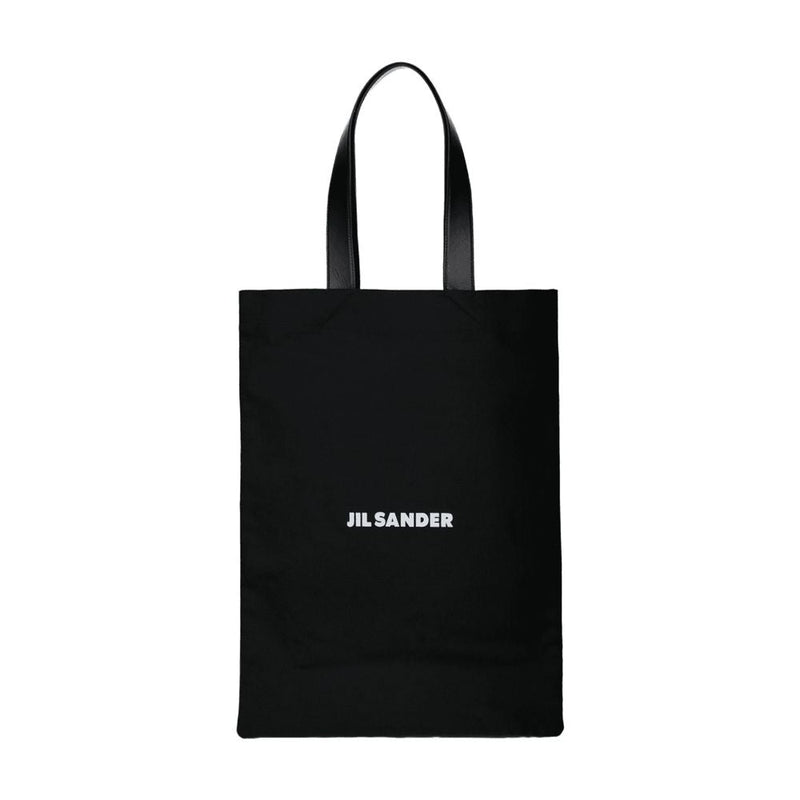Jil Sander Book Tote Bag — Black Cotton