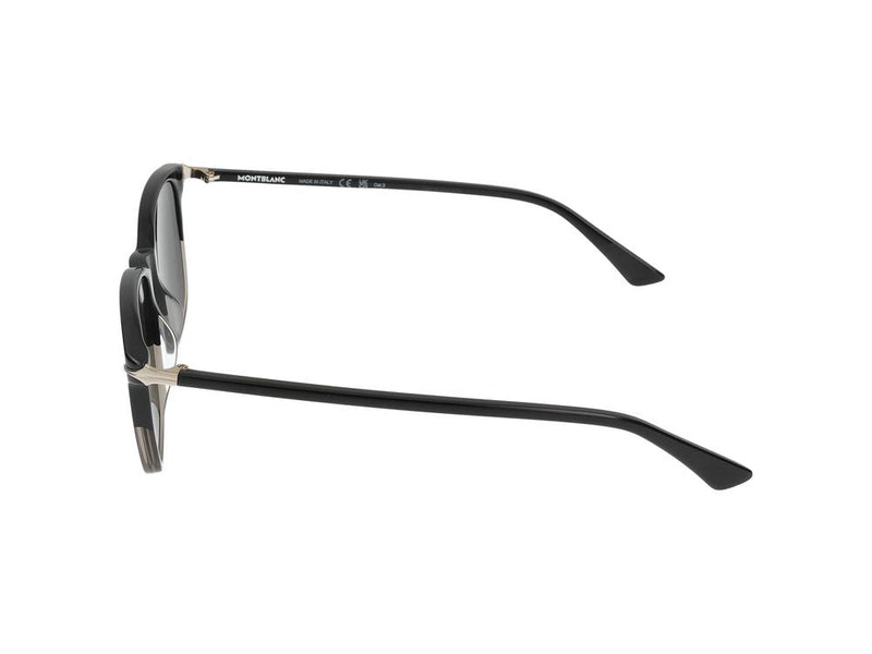 Montblanc Mb0338s Square Acetate Sunglasses — Black