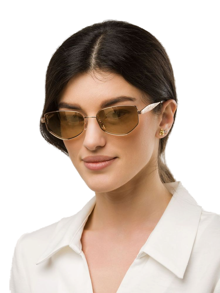 Just Cavalli Sjc200 Stainless Steel Sunglasses — Gold