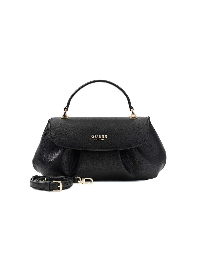 Guess Top Handle Bag — Black Polyurethane
