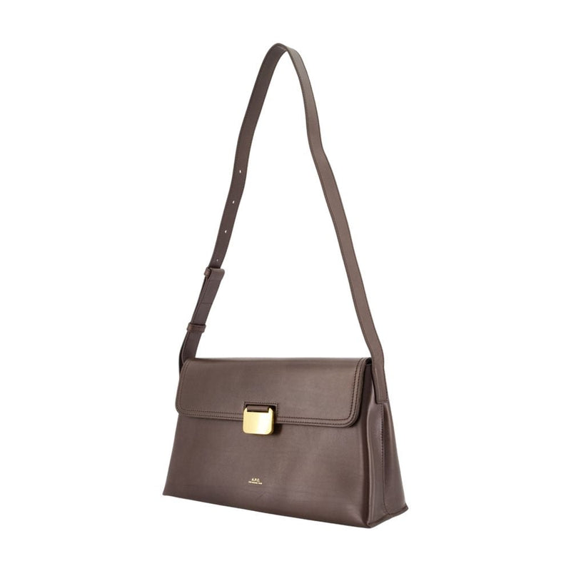 A.p.c. Simone Shoulder Bag — Brown Cowhide