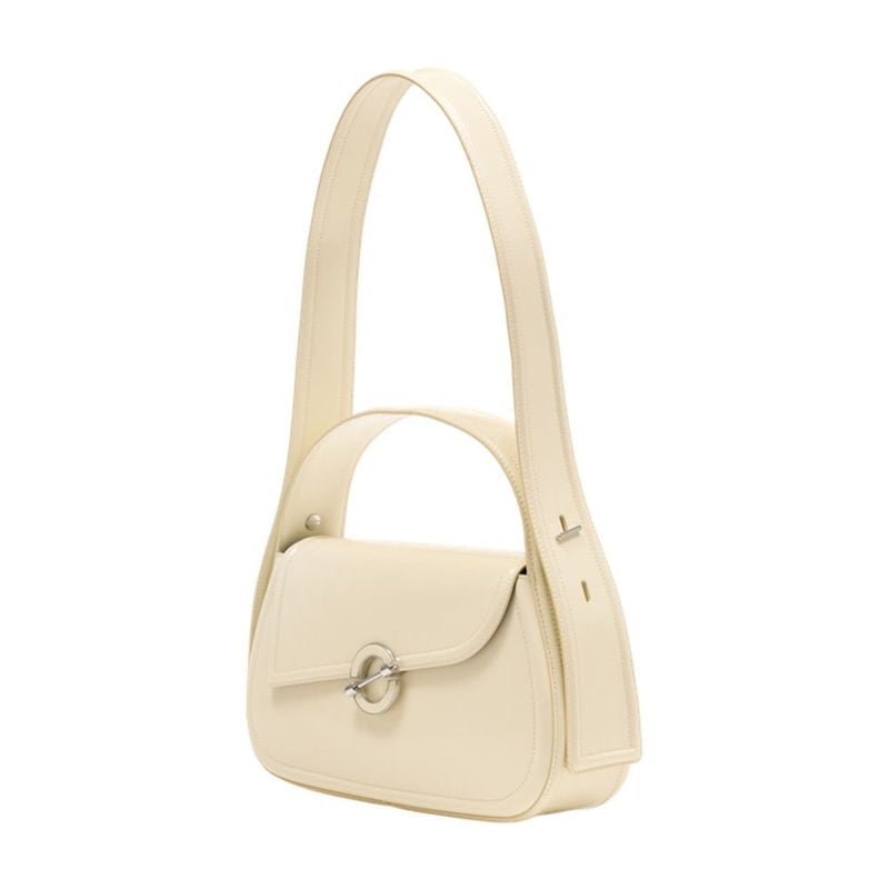 Samsøe Sahero Shoulder Bag — Beige Calfskin