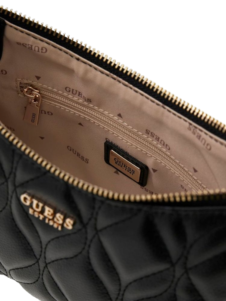 Guess Shoulder Bag — Black Polyurethane