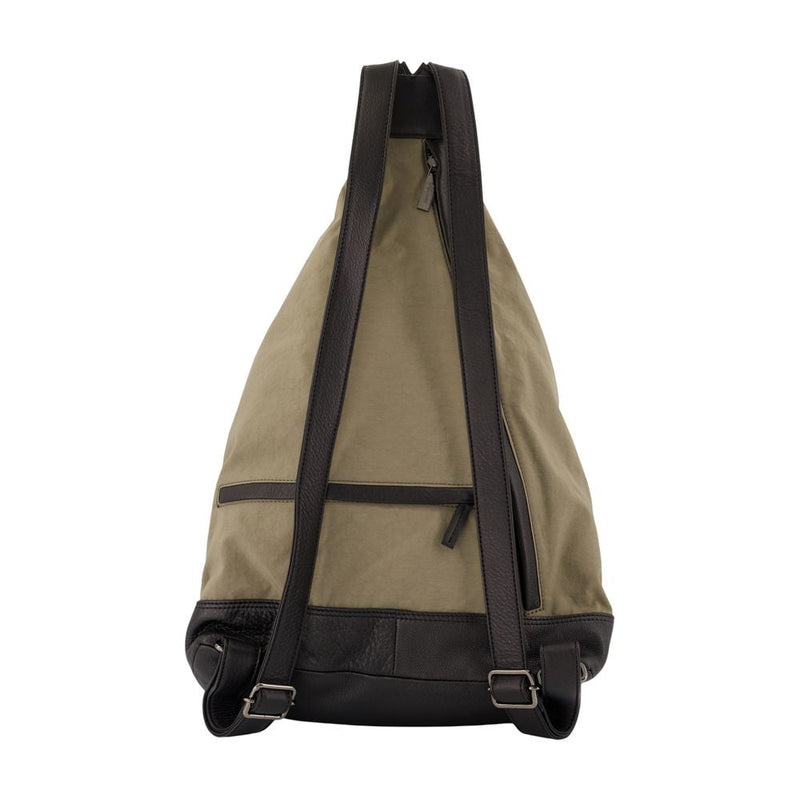 Yohji Yamamoto Hakama Tuck Backpack — Beige Synthetic