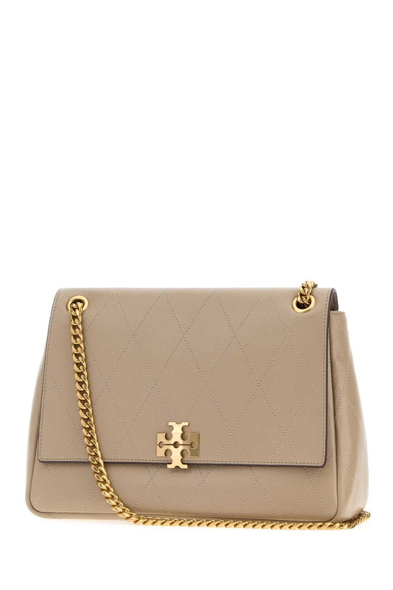 Tory Burch Charlie Shoulder Bag — Beige
