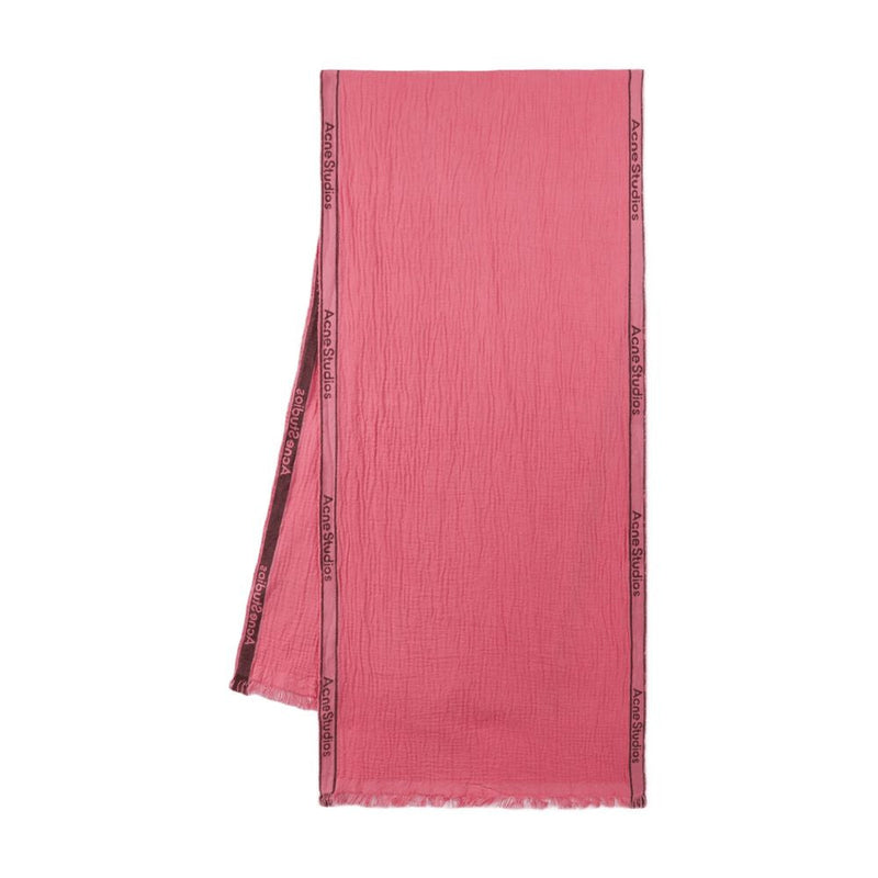 Acne Studios Scarf — Pink Wool Scarfs