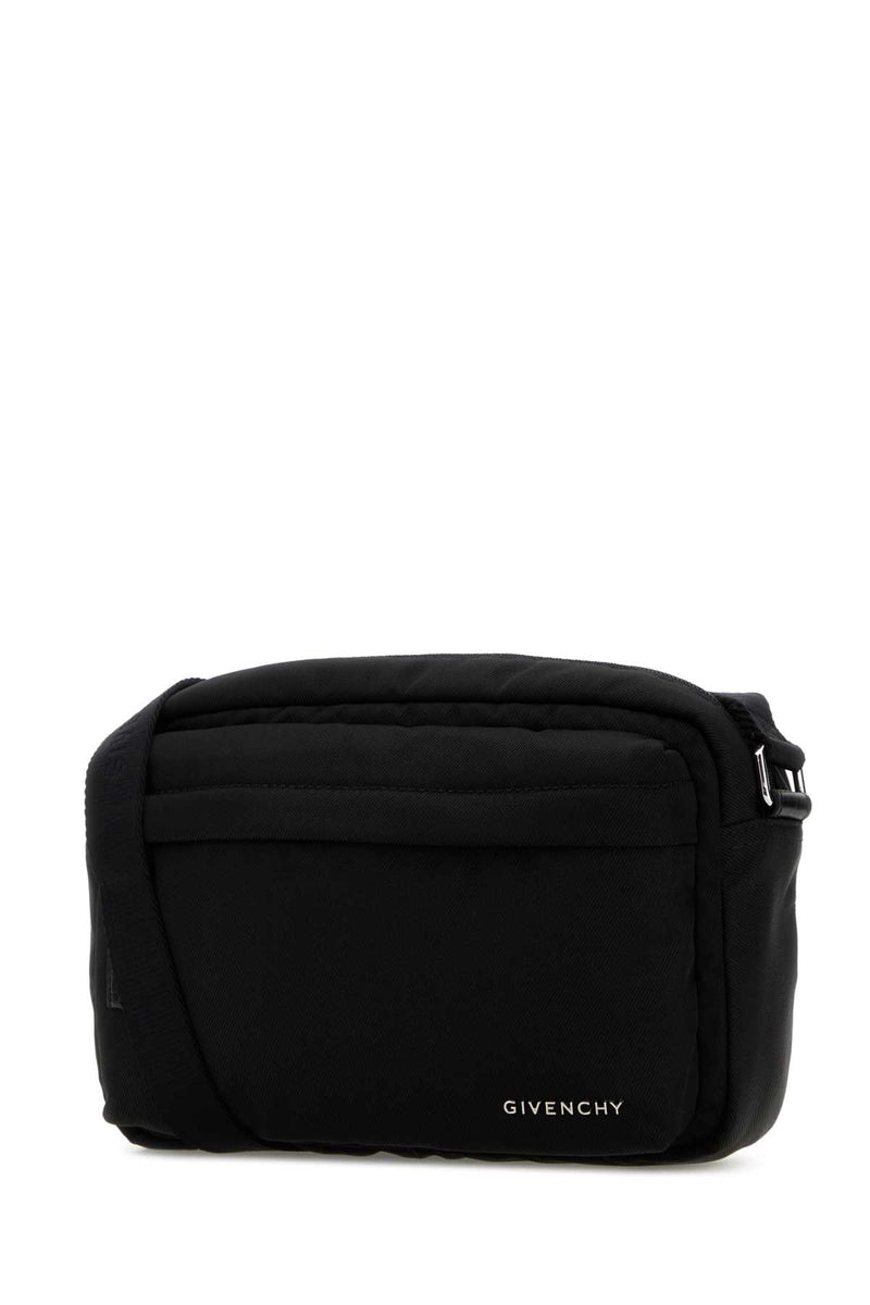 Givenchy Quilted Nylon Shoulder Bag — Black
