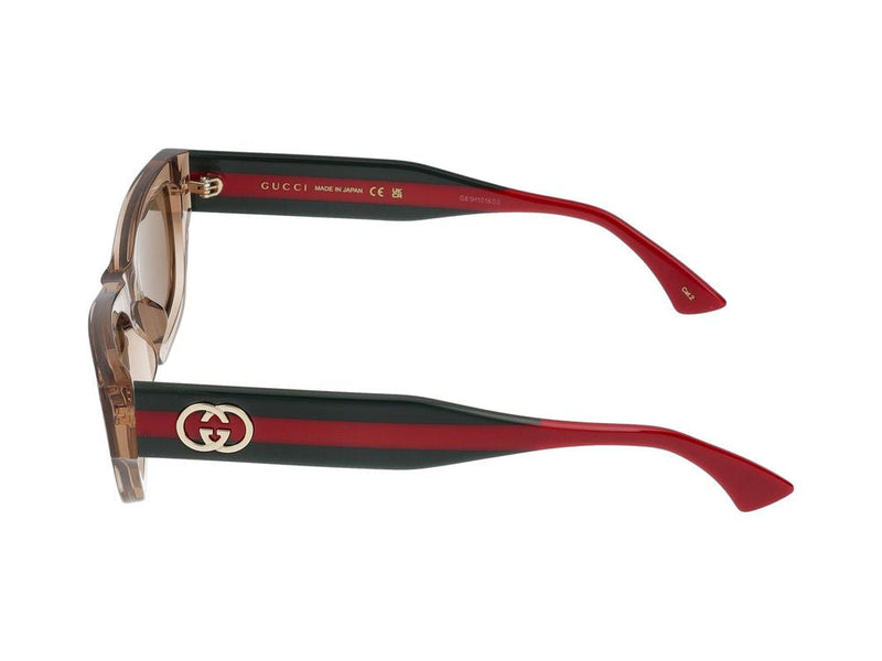 Gucci Gg2116s Logo-Embellished Acetate Sunglasses — Brown