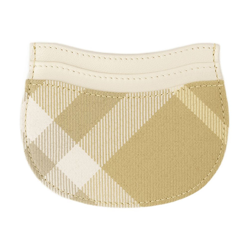 Burberry Vintage Check Card Case — Beige Synthetic Cases