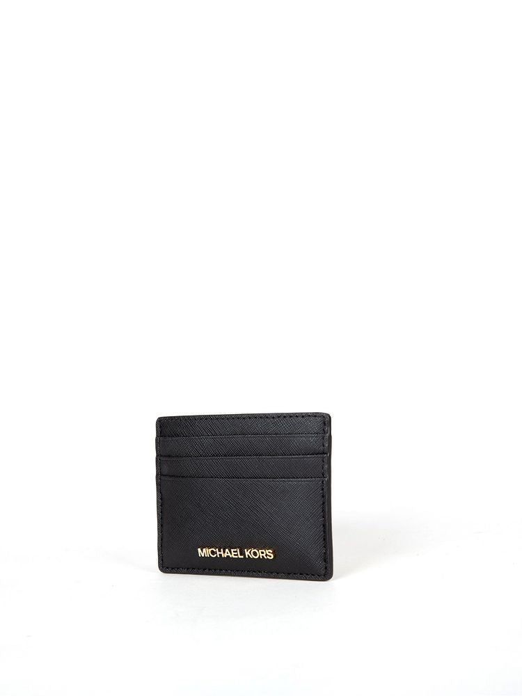 Michael Kors Jet Set Travel Card Case — Black Leather Cases