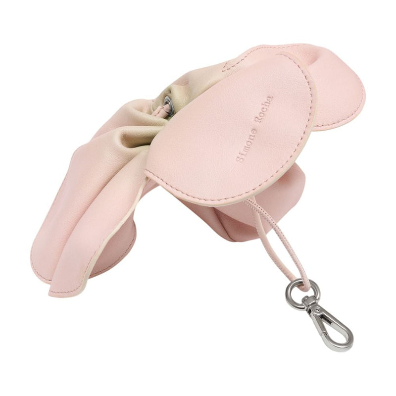 Simone Rocha Flower-Shaped Leather Coin Purse — Pink Calfskin Purses