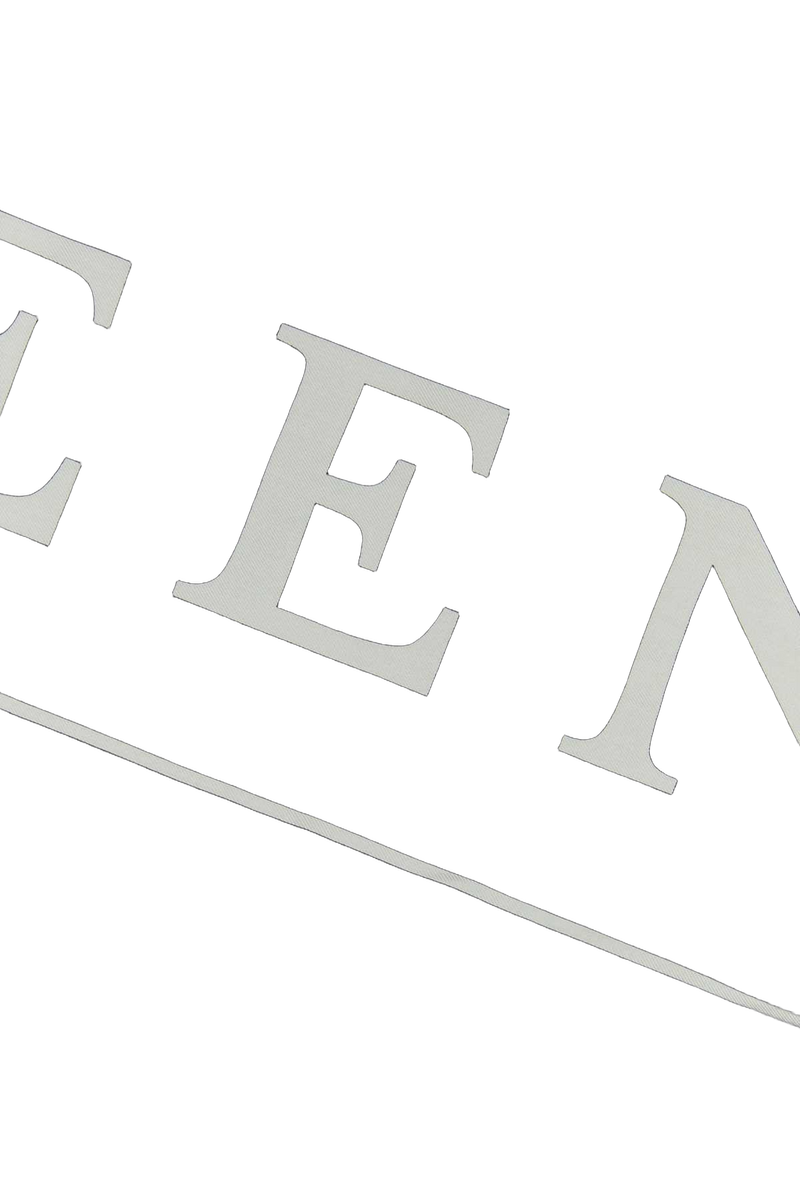 Alexander Mcqueen Logo-Patterned Silk Scarf — Black Exterior: Scarfs