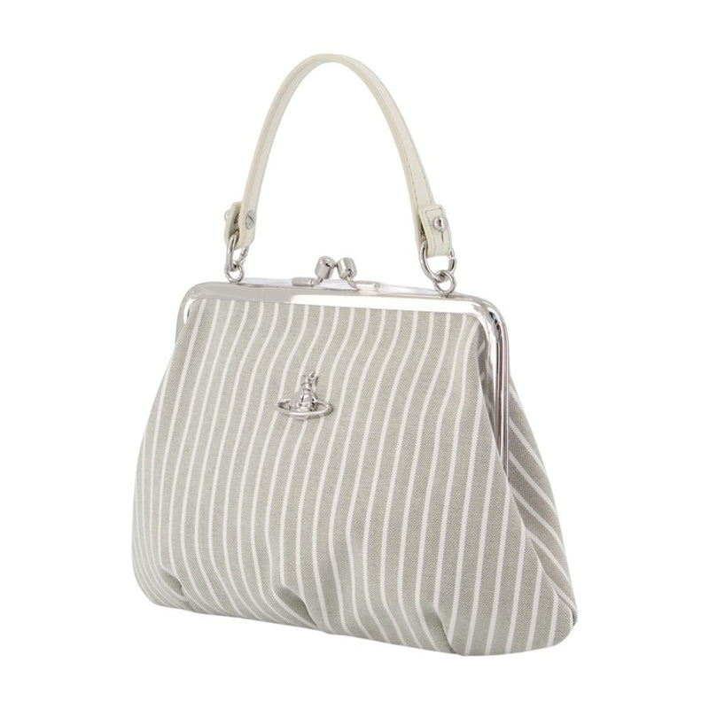 Vivienne Westwood Top Handle Bag — Gray Cotton