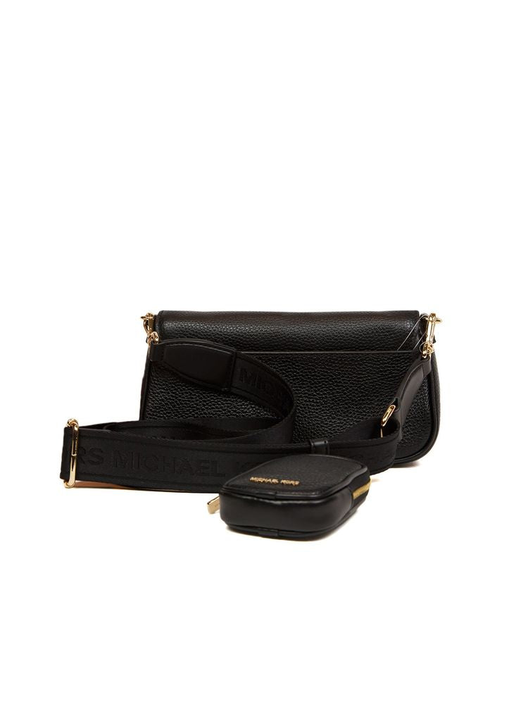 Michael Kors Jet Set Crossbody Bag — Black Leather