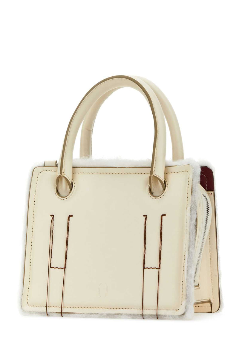 Dentro Top Handle Bag — Cream