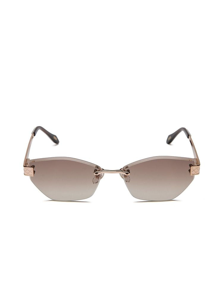 Just Cavalli Sjc202 Metal Hexagonal Frame Sunglasses — Gold