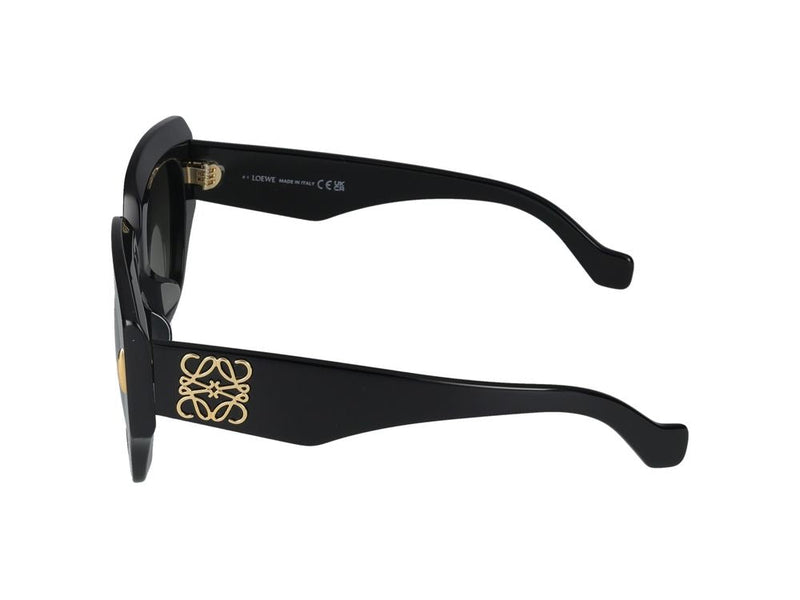 Loewe Lw40129u Oversized Squared Frame Sunglasses — Black Standard