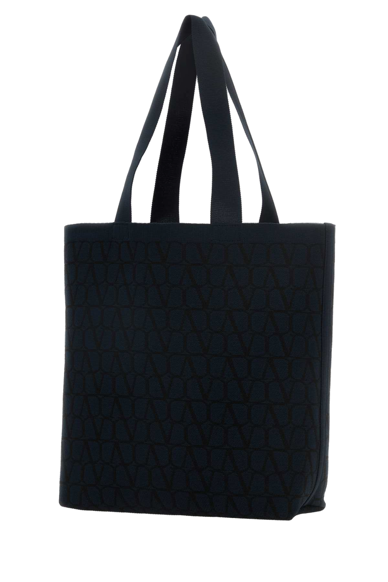 Valentino Garavani Tote Bag — Black Exterior: Fabric