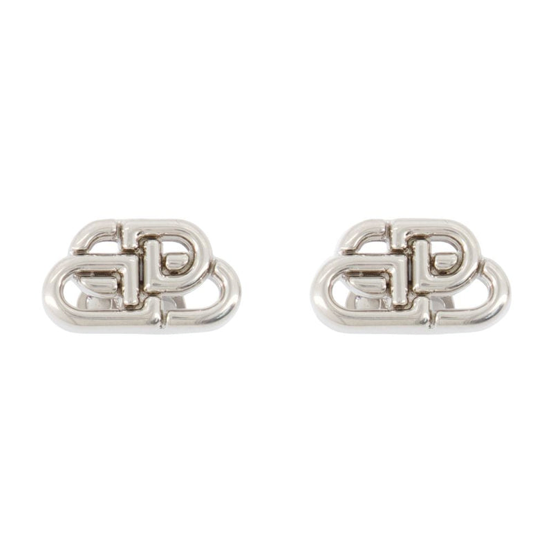 Balenciaga Bb Stud Xs Earrings — Silver Metal
