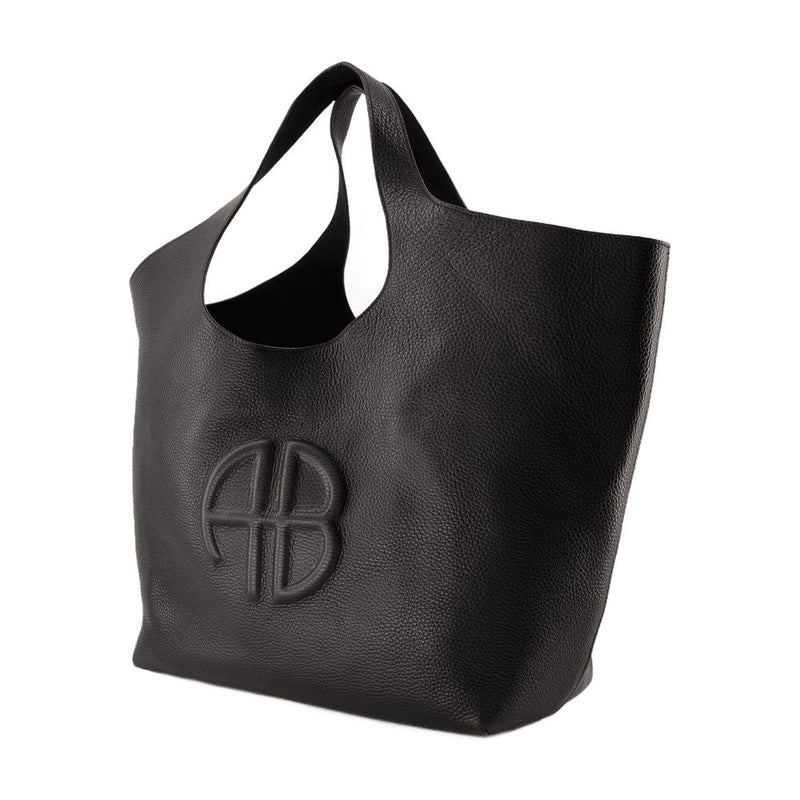 Anine Bing Tote Bag — Black Cowhide