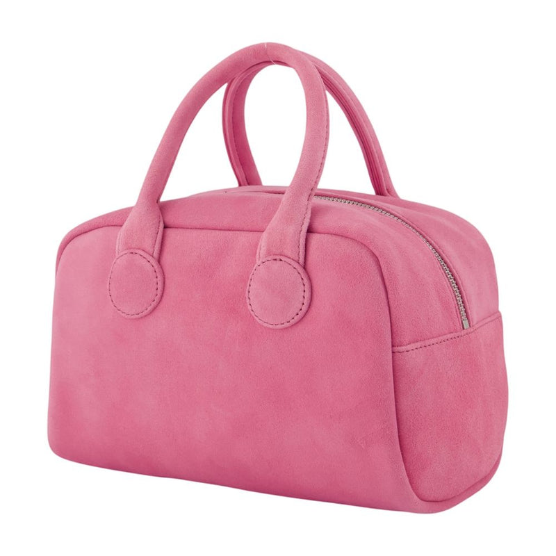 Marge Sherwood Soft Goatskin Bowling Bag — Pink