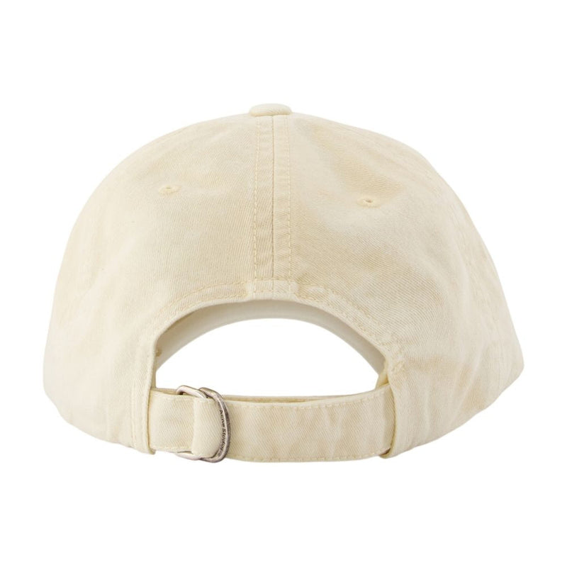 Acne Studios C40475-Ae6 Embroidered Logo Cotton Baseball Cap — Beige Caps