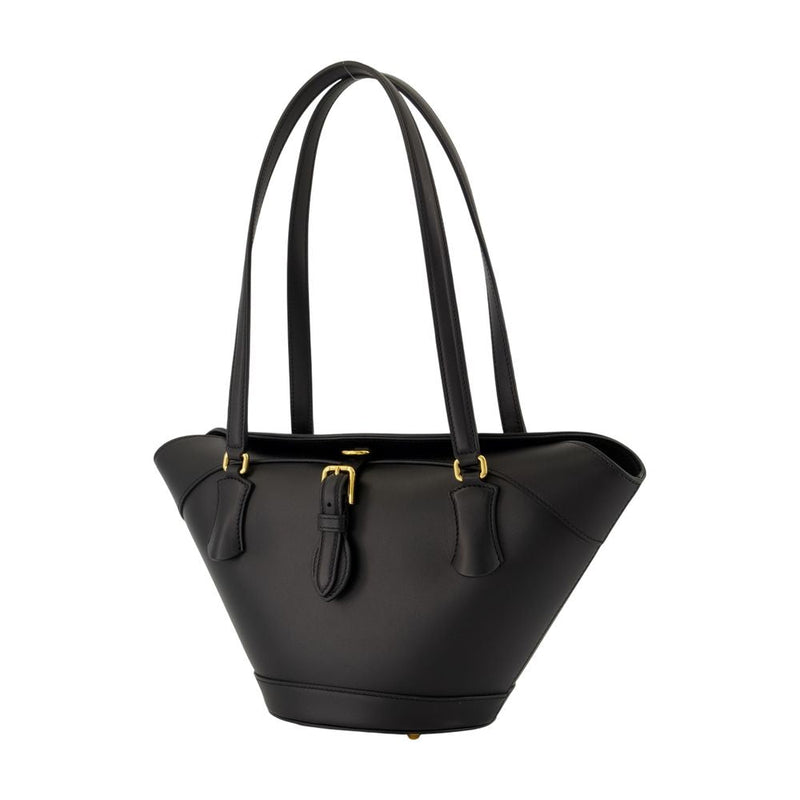 Dolce & Gabbana Capri Shoulder Bag — Black Calfskin