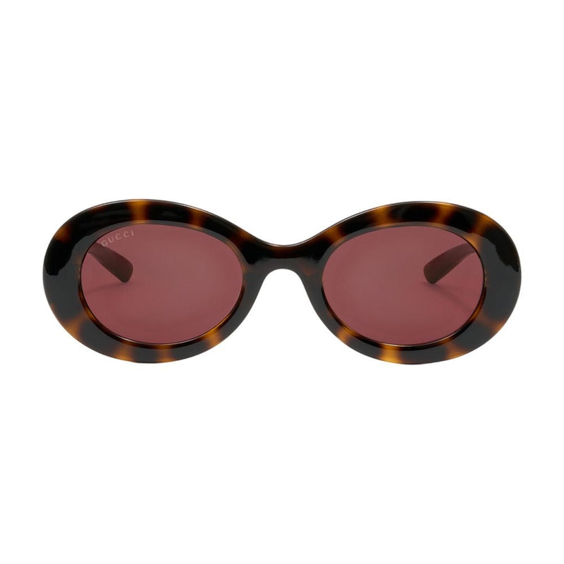 Gucci Gg2026s-002 Logo-Embellished Brown Acetate Sunglasses — Synthetic
