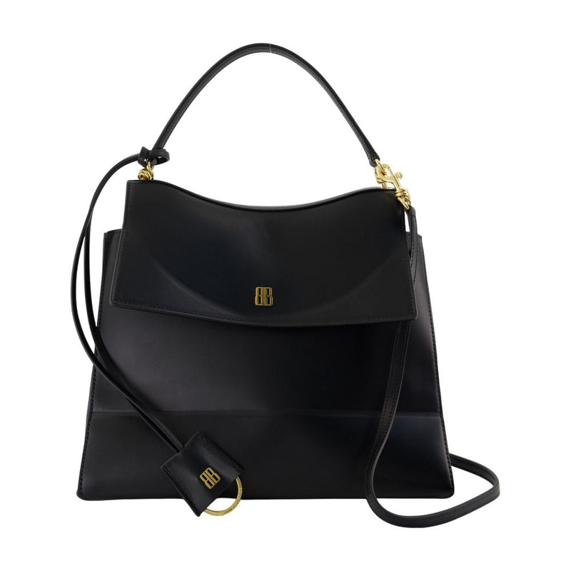 Balenciaga Nano Shoulder Bag — Black Lambskin