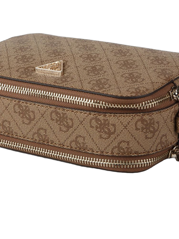 Guess Noelle Ii Crossbody Bag — Brown Polyurethane