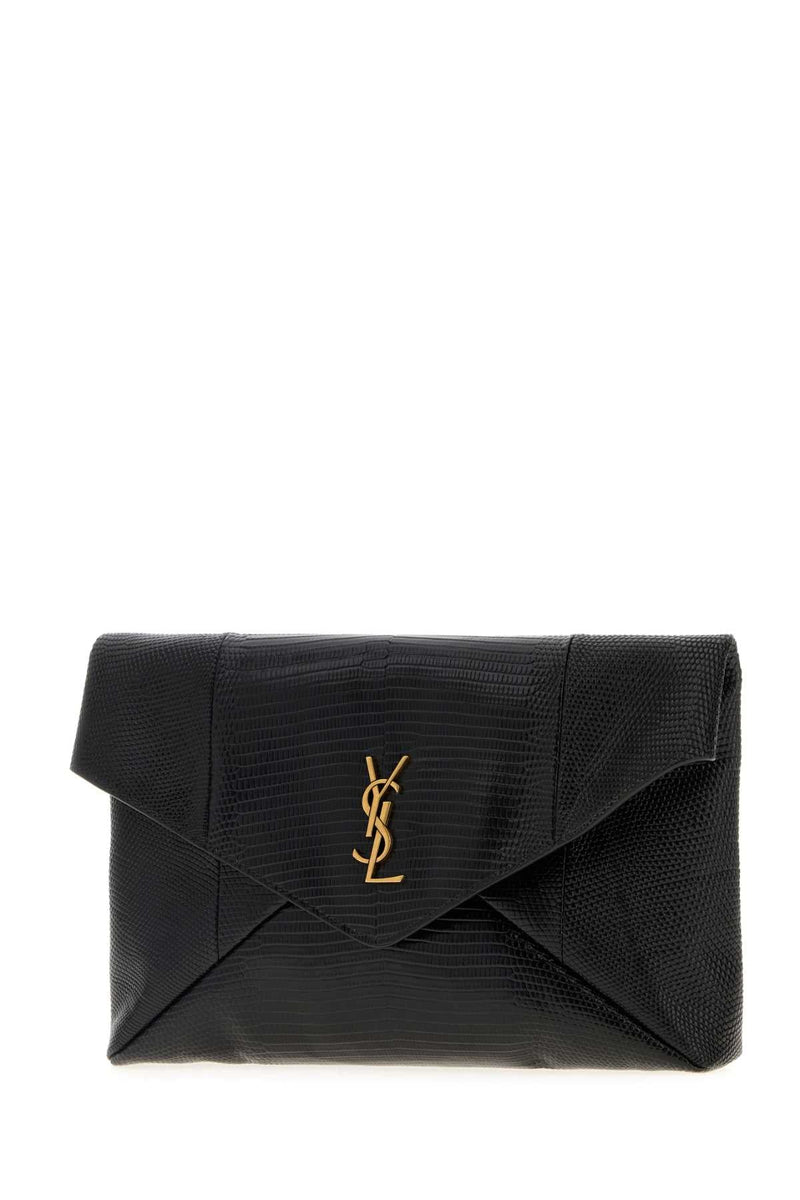 Saint Laurent Busta Pouch Clutch — Black