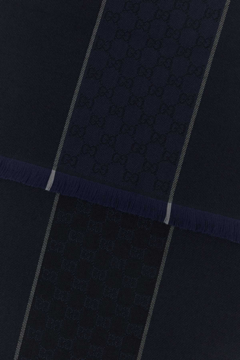 Gucci Gessy Scarf — Navy Exterior: Wool Scarfs