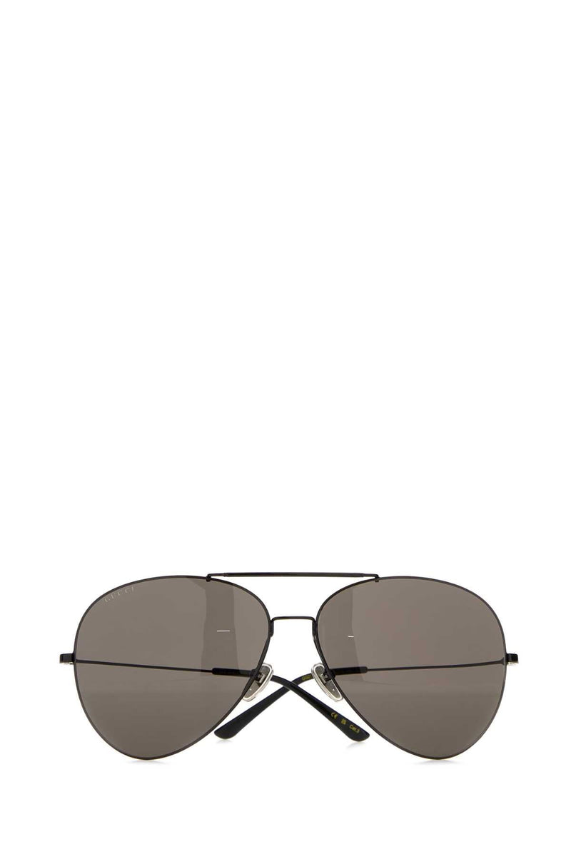 Gucci Gg2172s Metal Aviator Sunglasses — Black Exterior