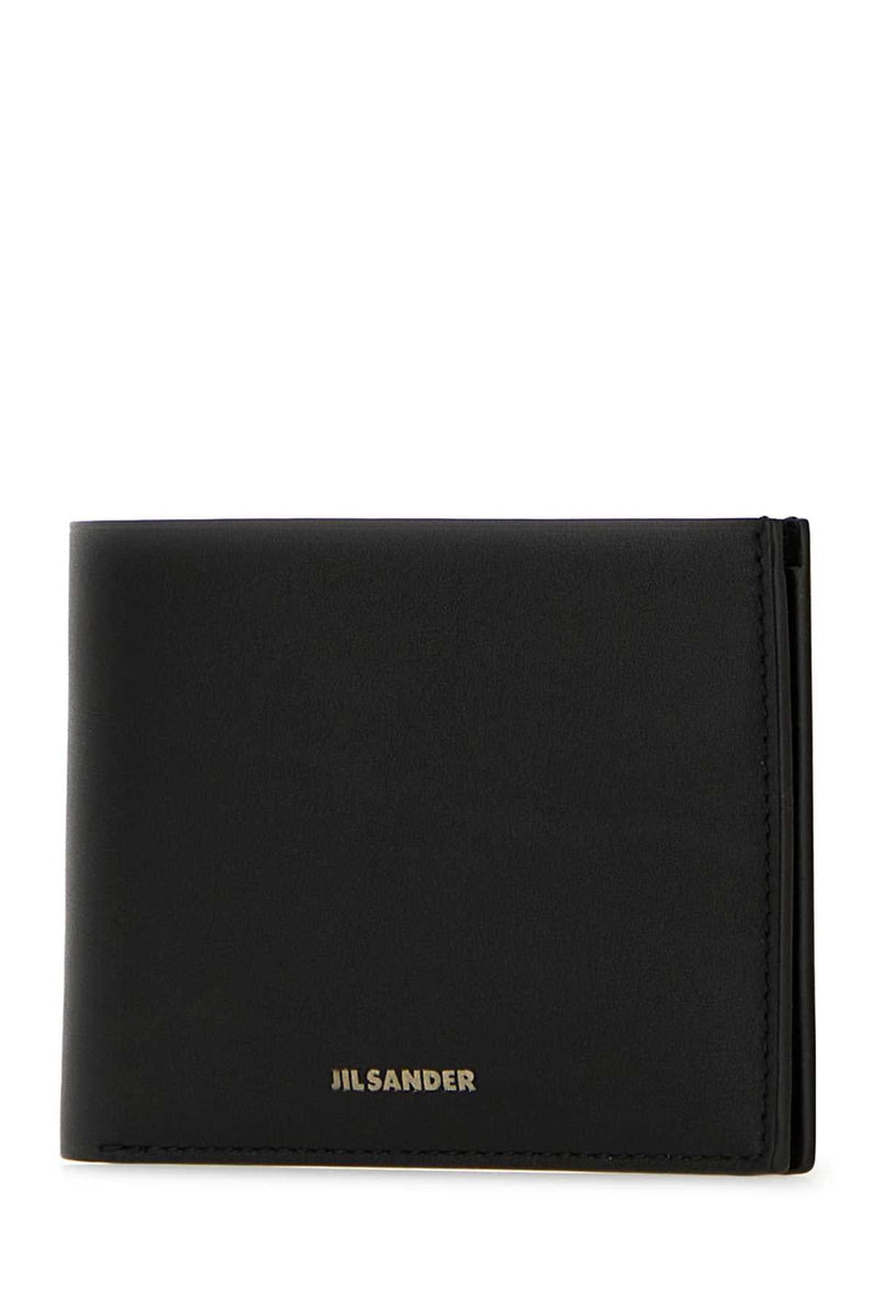 Jil Sander Pocket Wallet — Black Exterior: Calf
