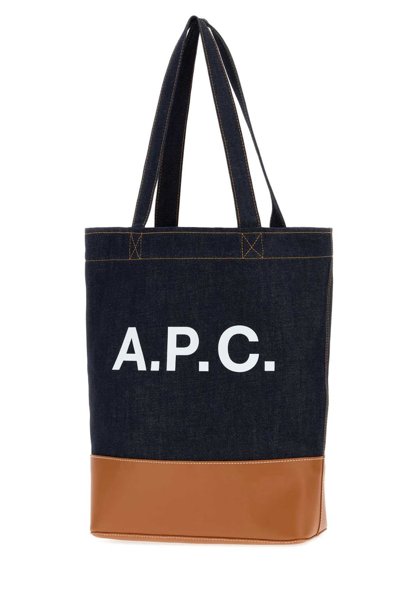 A.p.c. Axel Tote Bag — Navy Exterior: Fabric