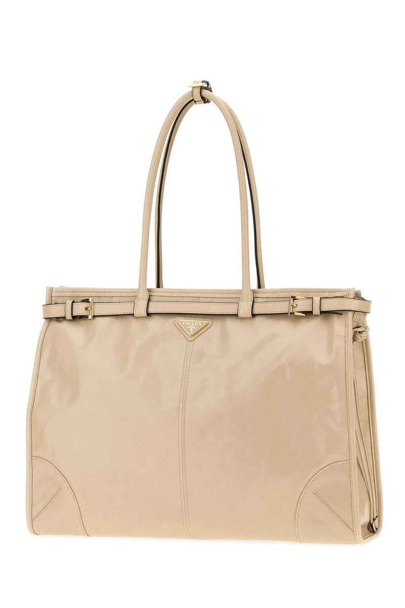Prada Mano Shoulder Bag — Beige