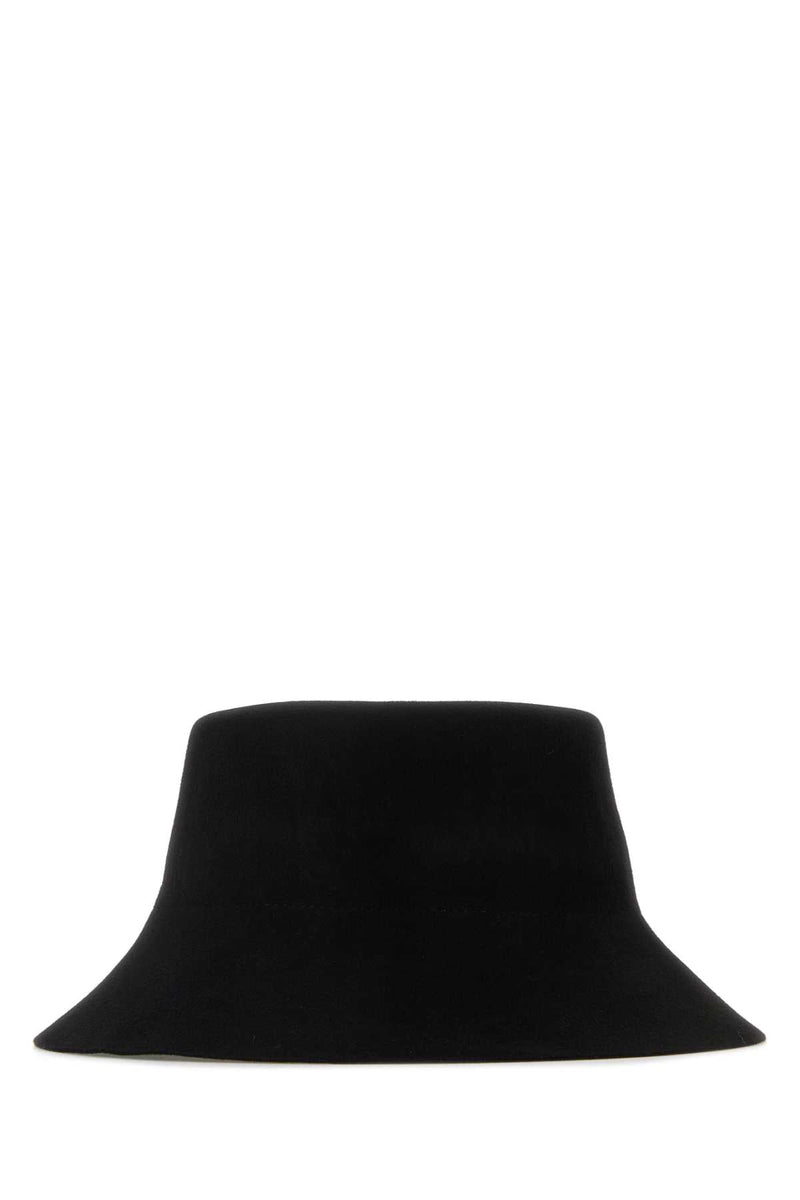 Helen Kaminski Petra Merino Wool Bucket Hat — Black Exterior