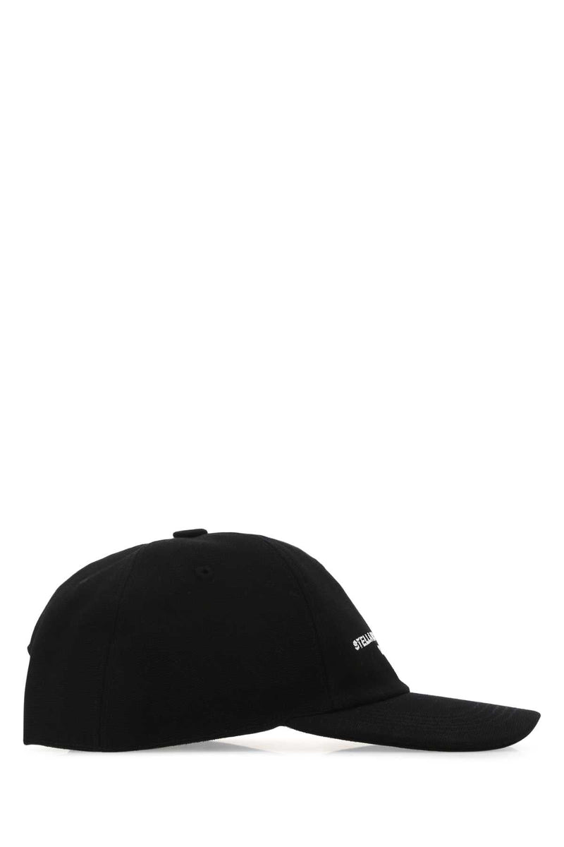Stella Mccartney Hat Cotton Blend Baseball Cap — Black Exterior: Acrylic Caps