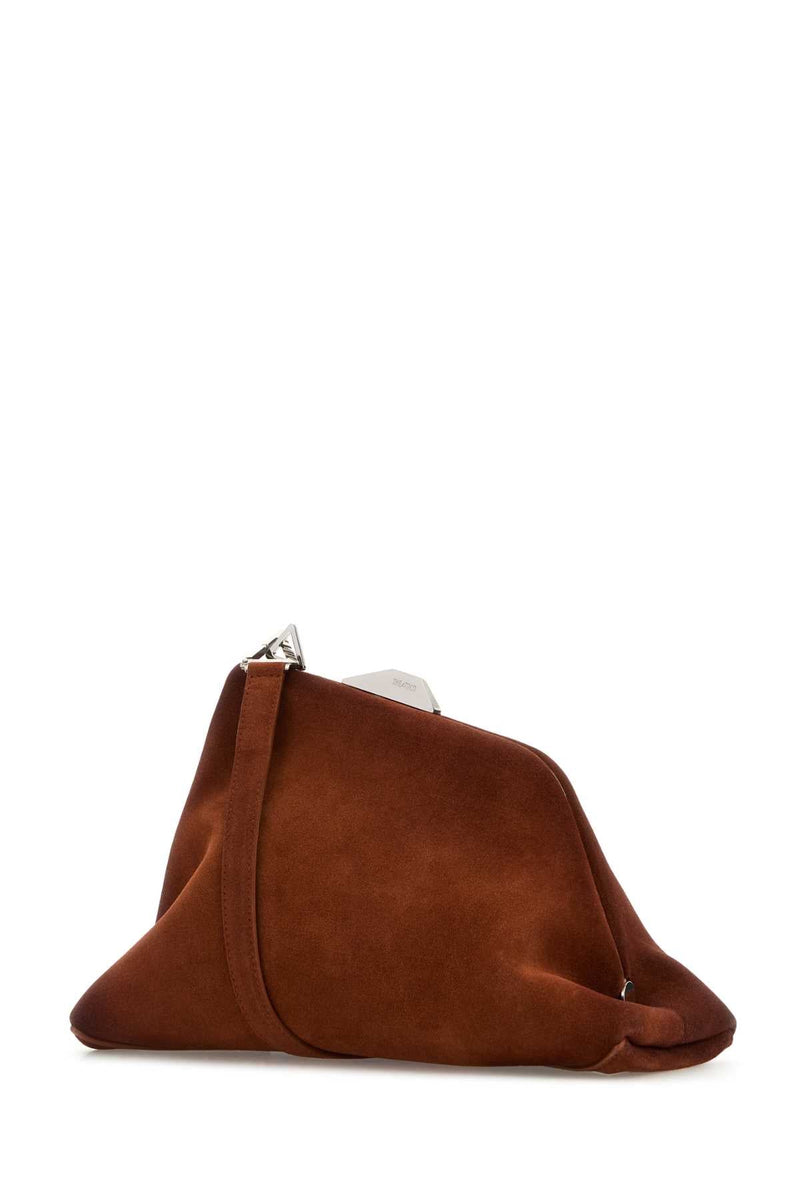The Attico Day Off Clutch — Brown