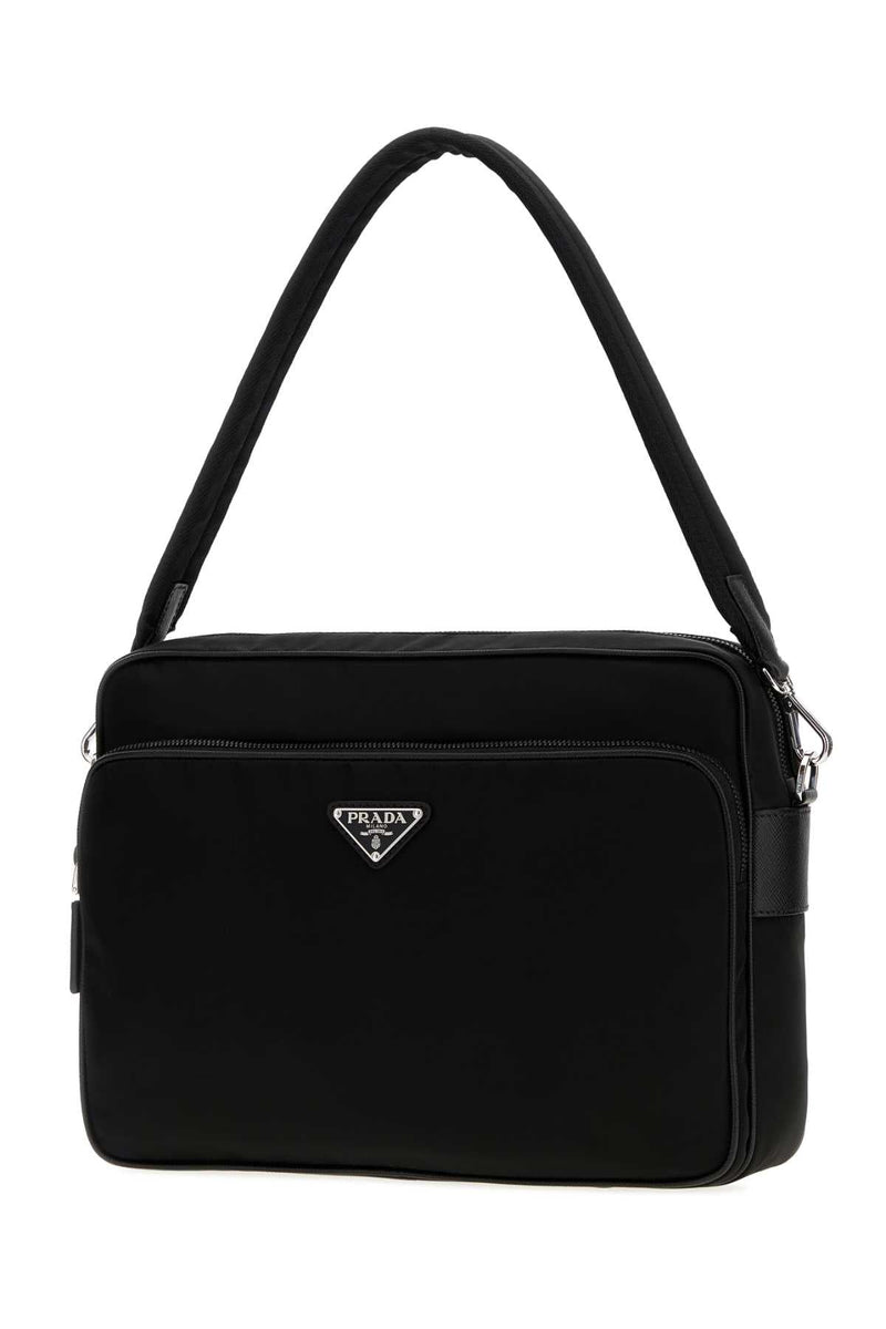 Prada Saffiano Shoulder Bag — Black