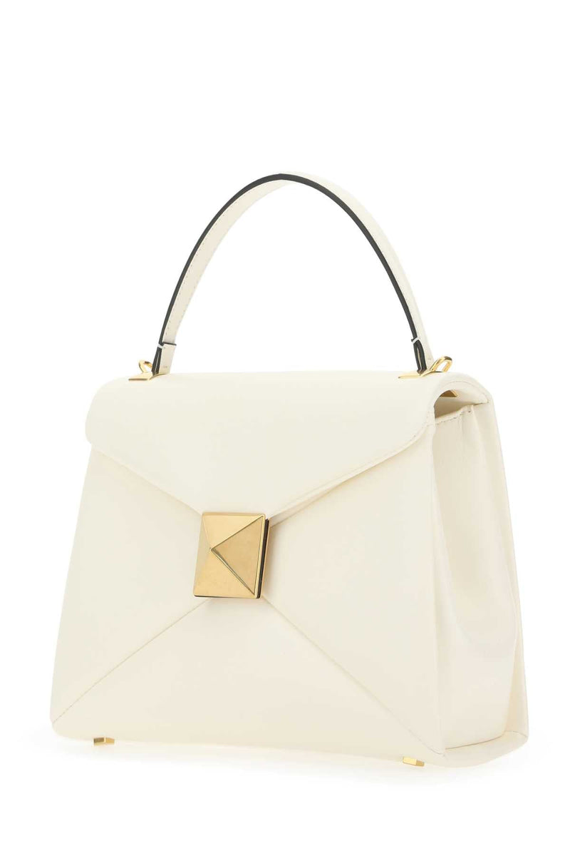 Valentino Garavani Top Handle Bag — White Leather