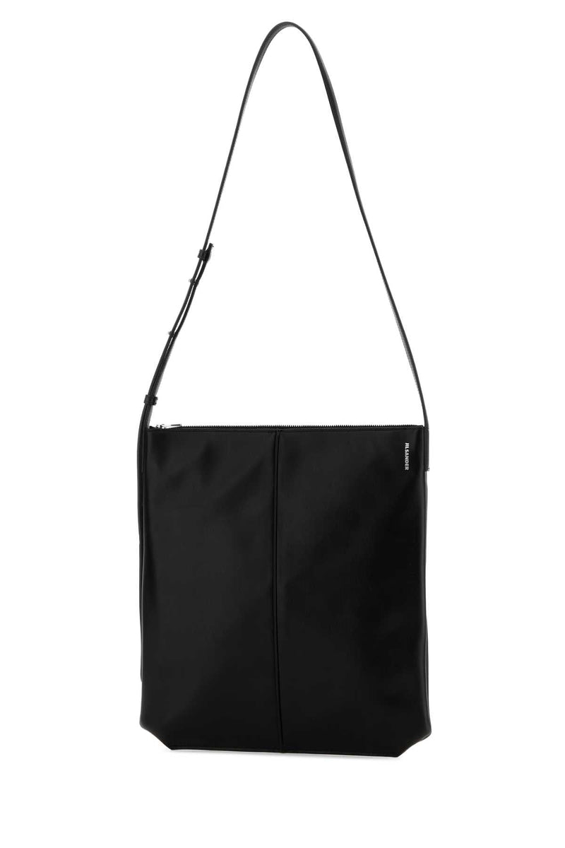 Jil Sander Linea Crossbody Bag — Black