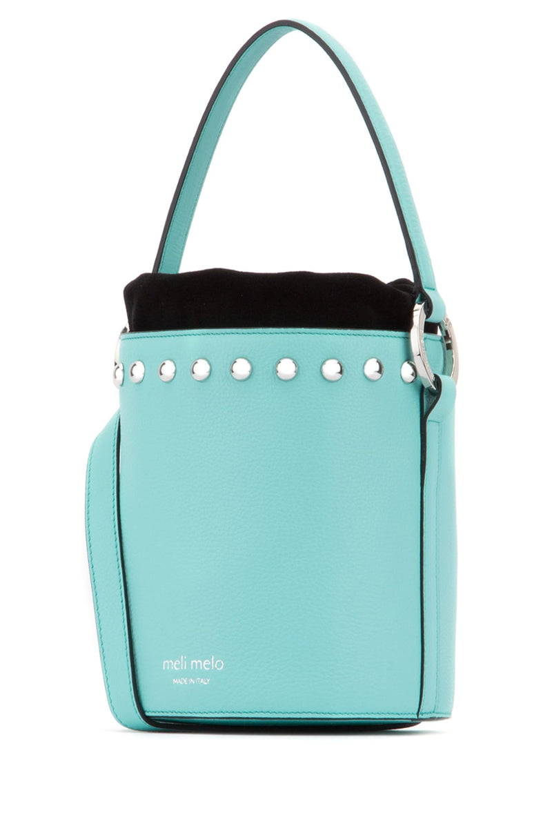 Meli Melo Top Handle Bag — Turquoise Leather