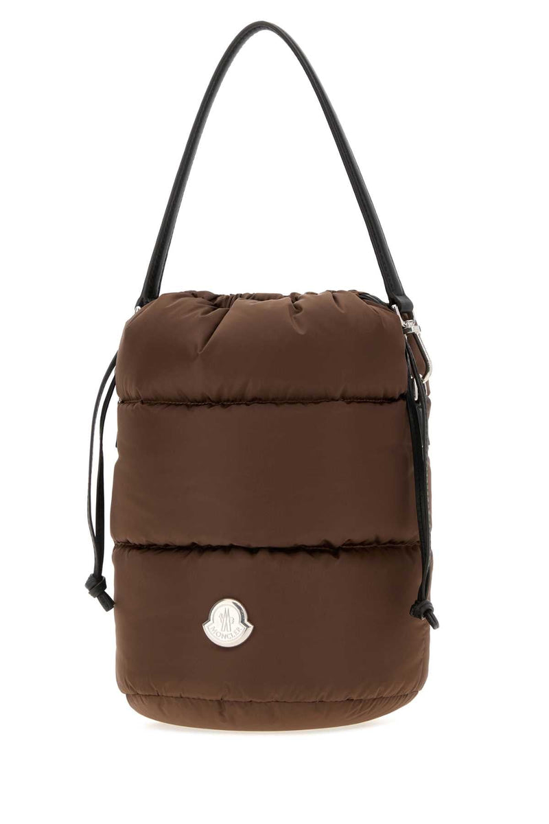 Moncler Caradoc Bucket Bag — Brown