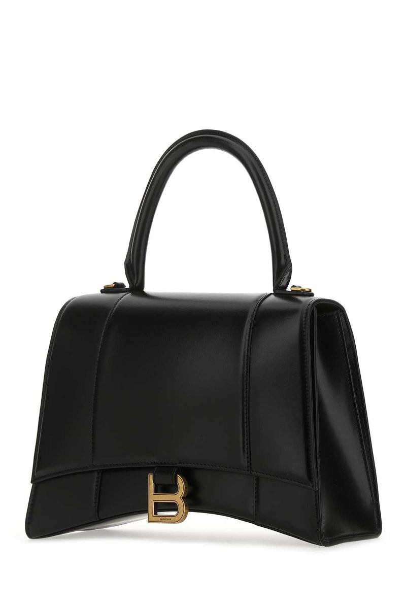 Balenciaga Hourglass Top Handle Bag — Black
