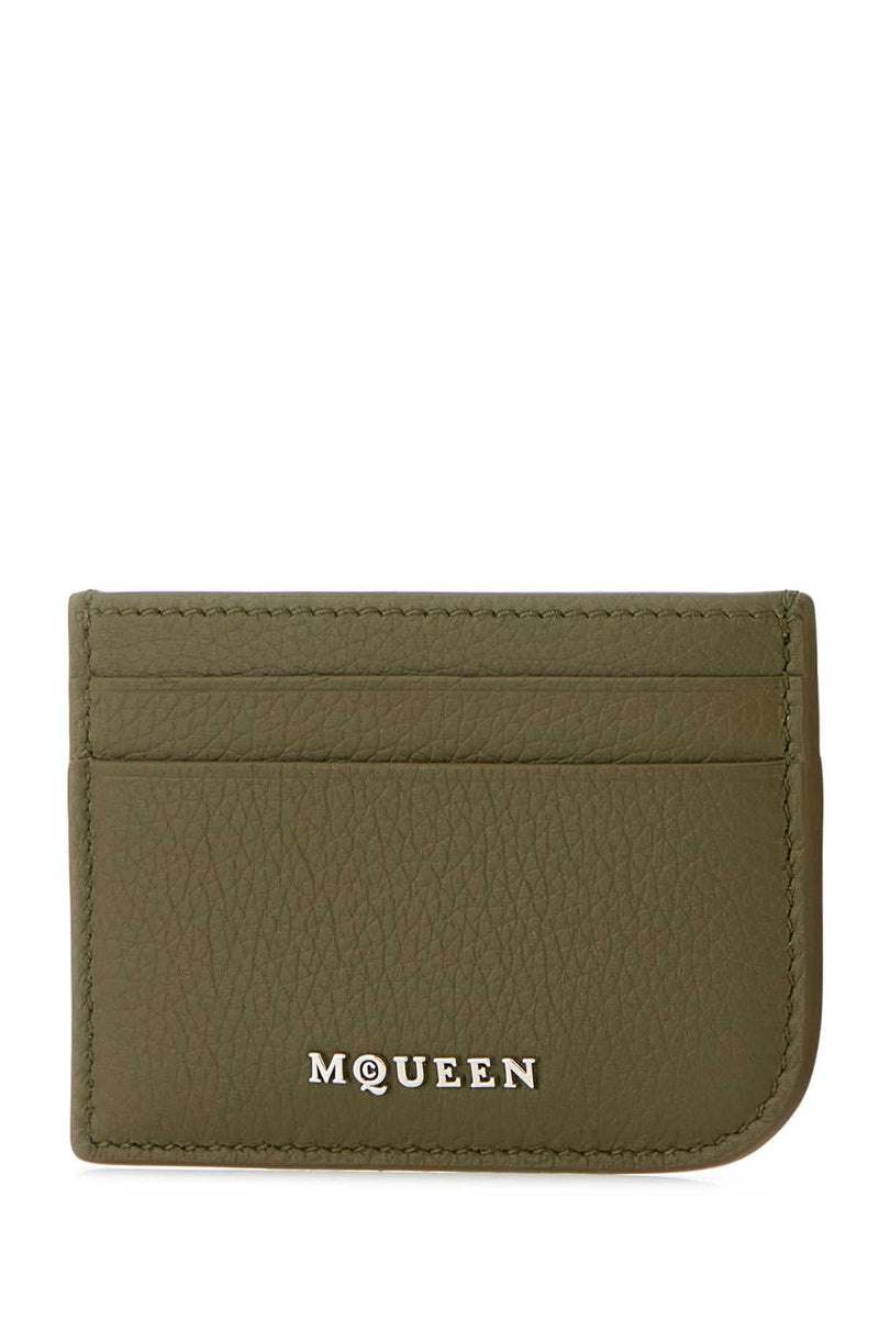 Alexander Mcqueen Card Case — Green Wallet